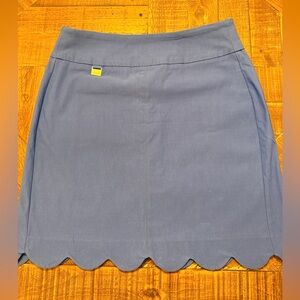 Lulu-B Elegant Blue Pencil Skirt